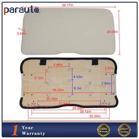Pa17521ra567t Parautostore White Golf Cart Front Cushion Seat For Ezgo E-z-go Rxv 39.17 Inch