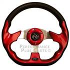 Performance Plus Carts Ezgo Red Golf Cart Steering Wheel With