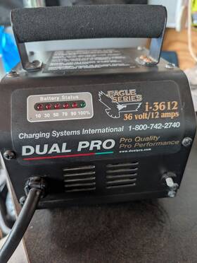 I-3612 Pro Charging Systems Golf Cart Charger Eagle Series Dual 36 Volt
