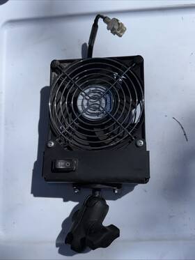 Raymond/ram 1164326/002 Raymondcar Motor Cooling Fan New Mounting Bracket Used
