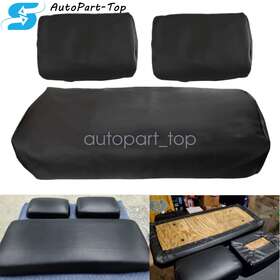 Z2.golf03.h Soillar Replacement Front Seat Cover 3pcs Leather Black For 1982-2000 Club Car Pre 2000