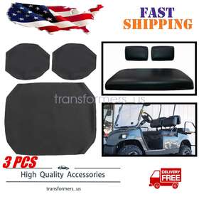 Z2.golf06.h Soillar Front Leather Replacement Seat Skin Cover Black For Yamaha G-11 G-22 Golf Cart