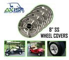 Sswc8 Axis Golf Cart Ss Hub Caps Wheel Covers Ezgo Club