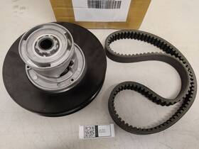 Golfdcrb-eg-03-pst-0612 Tarazon Driven Clutch And Belt For Ezgo 2-cycle Gas Golf Cart 1976-1988 23191-g1 23557-g1