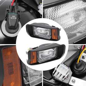 Tbvechi 101988001-101988002 2 For 93 Club Car Ds Factory Size Halogen Headlights Pair Left Right 101988002