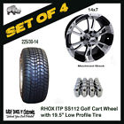 Tir-rx620 Rhox Spoke Machined Black Wheels And Golf Cart Tires