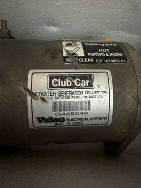 Valeo G425048 Club Car Starter Generator 12v 0.9hp 23a