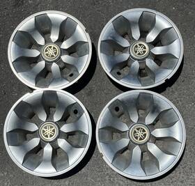 Yamaha Gca-jw950-12-bu-chrome Golf Carts Genuine Wheel Cover/ Hub Cap