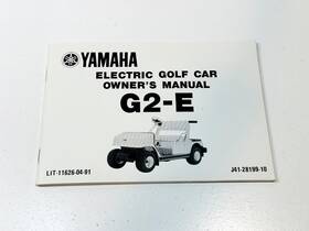 Lit-19626-04-91 Yamaha Oem Genuine Factory Golf Car Cart Owners Manual Electric G2 G-2 G2e