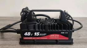 Yileide 743267715385 15 Amp Golf Cart Charger For 48 Volt Ezgo And Txt With 3-pin Delta-q Plug Yileide 743267715385 15 Amp Golf Cart Charger For 48 Volt Ezgo And Txt With 3-pin Delta-q Plug