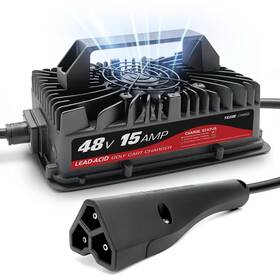 Ax189 Yileide 15a Golf Cart Charger For 48v Ezgo Txt With 3-pin Delta-q Plug Ax189 Yileide 15a Golf Cart Charger For 48v Ezgo Txt With 3-pin Delta-q Plug