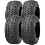 (qty 4) 18X8.50-8 Vision P509 Journey Golf Cart Load Range Black Wall Tires. Fixed Price $229.96.