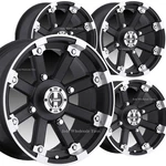 4) 12X7 4/4 4+3 Golf Cart Rims Wheels Fits Ez-go Club Yamaha Bad Boy Harley. Fixed Price $459.95.