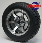 Golf Cart 12" Machined Gt Wheels/rims And 215/50-12 Comfort Ride Dot TIRES(4). Fixed Price $509.00.