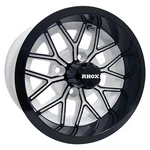 Wheel White/gloss Black Rim, 12X6 ET-10 Golf Carts; TIR-RX284-WB. Fixed Price $109.20.