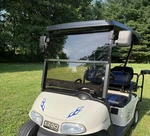 Golf Cart Windshield Tinted 3/16" Thick For Ezgo Rxv 08-2023, Bottom Gasket Adde. Fixed Price $121.95.