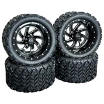 12" Black Phantom Golf Cart Wheels & Tires All Terrain 20X10-12, Ezgo/club. Fixed Price $629.00.