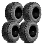 Set Four 205/50-10 Golf Cart Tires 4 Ply All Terrain Low Profile Tubeless. Fixed Price $209.99.