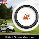 Golf Cart Steering Wheel Cover For Club Ds Precedent 13.5 To 14" Black & Red. Fixed Price $32.99.
