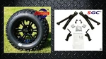 Yamaha G2/G9 Golf Cart 6" Sgc A-arm Lift Kit + 12" Wheels And 23" At Tires. Fixed Price $669.00.