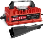 48 Volt 15 Amp Golf Cart Charger Fits Yamaha G29 3 Pin Leaf Connector. Fixed Price $121.24.