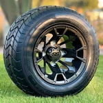 Blackjack Metallic Bronze Golf Cart Wheels & 205/50-10" Dot Tires- Set Of 4. Fixed Price $459.95.