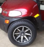 (4) Fairway Alloys 12" Rebel Golf Cart Rim Wheel FA135 & Efx 215-50-12 Tires. Fixed Price $759.00.
