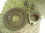 Cushman Turf-truckster Haulster Used Crankshaft Pully & Spacer #883825 #825347. Fixed Price $30.00.