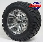 Golf Cart Gunmetal Vampire Wheels/rims And 18"X9"-10" Dot Stinger A/t Tires. Fixed Price $489.00.