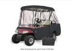 Drivable Golf Cart Enclosure Cover Fits 4 Person Seat / 2 Pass.roof -black. Fixed Price $355.99.