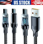 120W Super Fast Usb Type-c Charging Braid Iphone 16 15 Lead With Display Lot. Fixed Price $119.18.