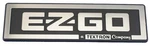 Ez-go Txt Front Name Plate Emblem Oem 71037G01 For Golf Carts Black And Silver. Fixed Price $43.06.