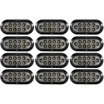 Recpro 6IN Clear/red Oval Surface-mount Led Stop/tail/turn Brake Light (12 Pack). Fixed Price $119.95.