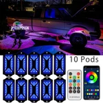 10X Rgb Led Pods Rock Light Kit Underbody Neon Lamp Bluetooth Ford Ranger. Fixed Price $67.05.