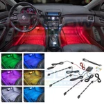 Ledglow 4PC 7 Color Multi Interior Underdash Neon Accent Lights Kit. Fixed Price $34.99.