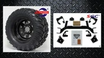 Ezgo Txt Electric Golf Cart 6" Lift Kit + 12" Wheels And 22" All Terrain Tires. Fixed Price $569.00.
