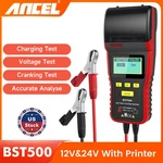 Ancel BST500 12V/24V Car Heavy Truck Battery Tester Charge System With Printer. Fixed Price $105.99.