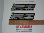 (2) Yamaha Golf Cart Fuel Injection Emblem/decals/stickers. Fixed Price $19.99.