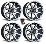 Fairway Alloys 14" Rebel Machined Golf Cart Wheels/rims Yamaha. Fixed Price $387.44.