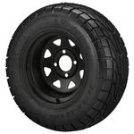 (4) Golf Cart 22X9.50-12 Lsi Elite Street Tire On 12X7 8-SPOKE Black Steel Wheel. Fixed Price $469.00.