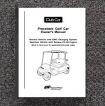 2014 -2016 Gas-electric Golf Cart Operator Maint Manual Fits Club Precedent. Fixed Price $20.93.