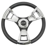 Gussi Italia Model 13 Chrome Steering Wheel For Yamaha Golf Cart 1996 - Up. Fixed Price $165.99.