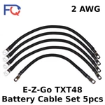 2 Awg E-z-go TXT48 Golf Cart Battery Cable Wiring 5 Pcs Set Gauge Made Usa. Fixed Price $44.77.