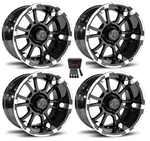 Fairway Alloys 12" Sixer Gloss Black Golf Cart Wheels/rims Yamaha. Fixed Price $291.04.