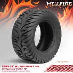 Golf Cart 23"X10"-14" 'hellfire' Dot Street Tires Set Of. Fixed Price $359.00.