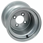 Gtw 8 Inch Steel Golf Cart Wheel Centered Silver 4X101.6MM Bolt Pattern. Fixed Price $33.99.