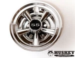 4 Pcs Golf Cart Hub Caps Chrome Wheel Covers 8" Ezgo Club Yamaha-blemished. Fixed Price $39.99.