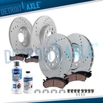 Front Rear Drilled Brake Rotors Pads For Fiat 500X Jeep Renegade Compass. Fixed Price $211.19.