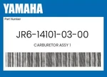 Yamaha Genuine Carburetor Assy JR6-14101-03-00. Fixed Price $262.31.