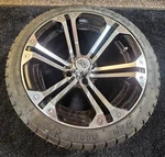 (qty 1) Gtw Mamba 225/30-14 Golf Cart Tire On Nitro Gloss Black Milled, 14X7 Rim. Fixed Price $143.99.